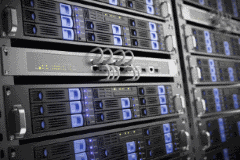Server rack used to represent Professional Edition on company hosts